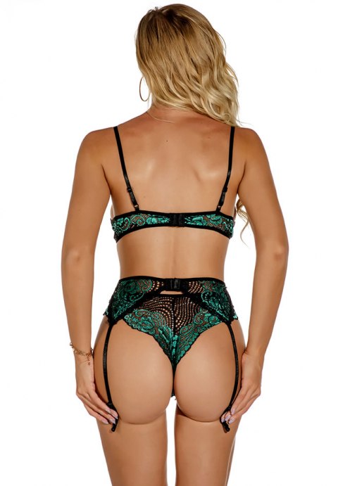 Conjunto de sujetador y liga Cherry Sweetheart Crave Me