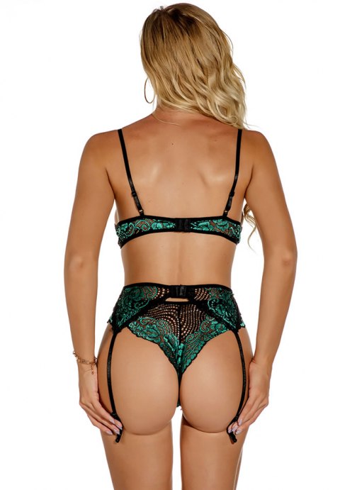 Cherry Sweetheart Natalia csipkés harisnyatartó melltartó szett