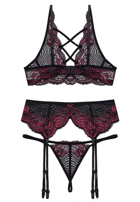 Cherry Sweetheart Dainty Desires Bra Set