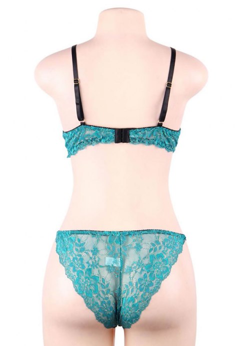 Set di bralette con spalline sexy Cherry Sweetheart con anello in acciaio