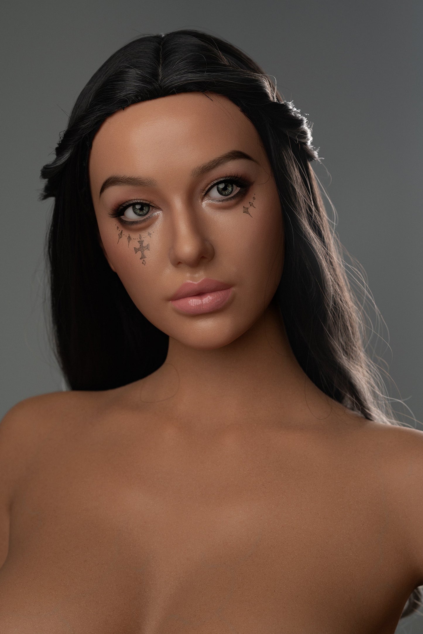 ZELEX Silicone Sex Doll Realistic Inspiration Series - Monica (APENAS CABEÇA) MANDÍBULA MÓVEL