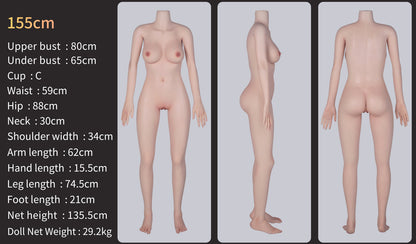 Păpușă sexuală din silicon Zelex Inspiration Astra (versiunea cu fălci mobile) 155 cm