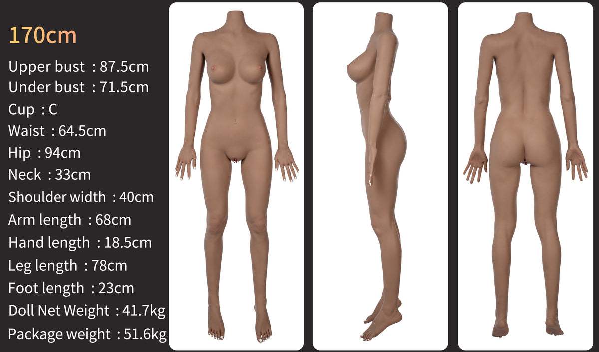 Hybridní sexuální panenka Zelex Tina 170 cm