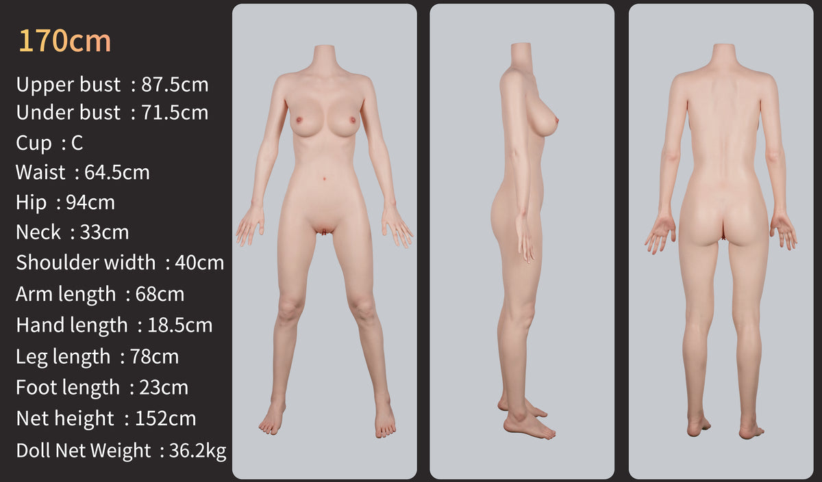 Păpușă sexuală din silicon din seria Zelex Inspiration Aurora (versiunea cu fălci mobile) 170 cm
