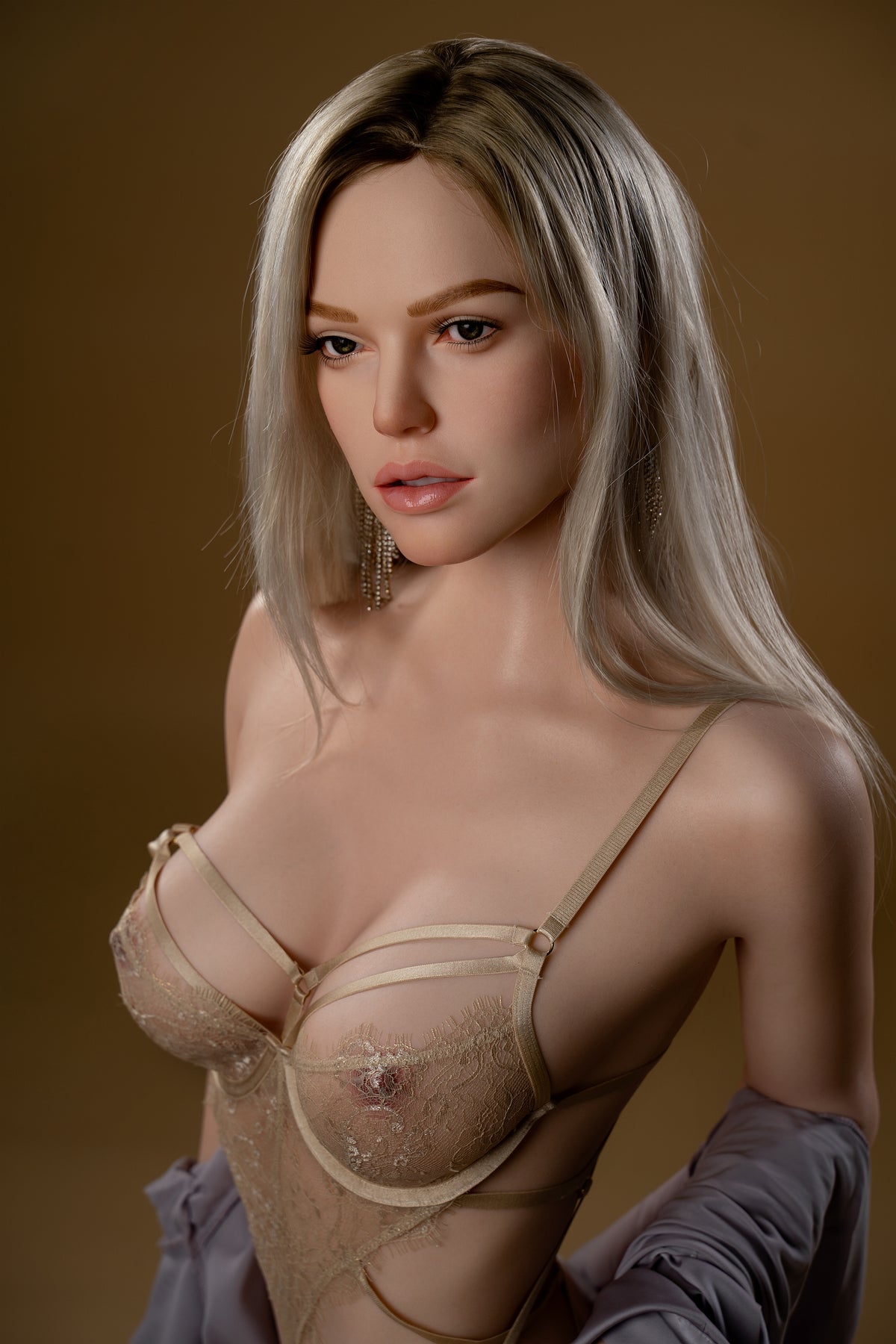 Силиконовая секс-кукла Zelex Inspiration Series Aurora (версия с подвижными челюстями) 170 см
