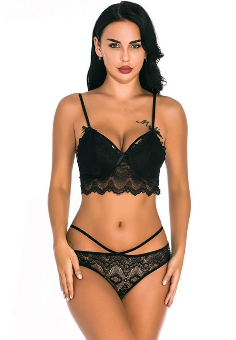 Ensemble de soutien-gorge romantique sans cœur Cherry Sweetheart