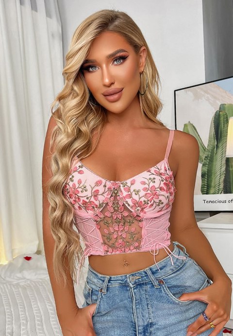Cherry Sweetheart All Pretty Lace Bralette Top