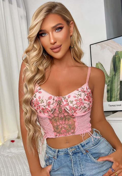 Cherry Sweetheart All Pretty Lace Bralette Top