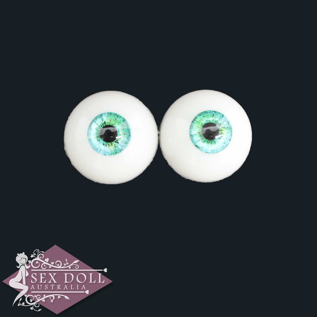 Sytë e kukullave të seksit universal - Aqua Green